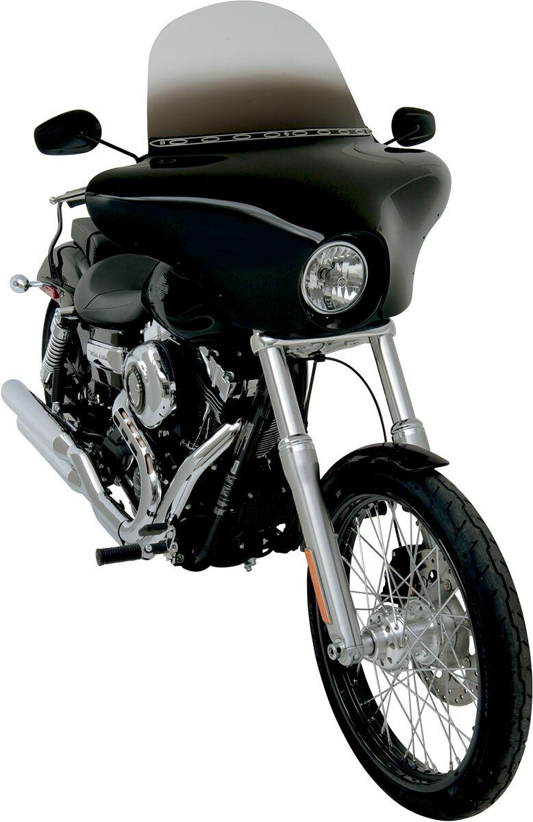 Memphis Shades Batwing Fairing For Harley Davidson FXBB 1750 2018-2020 43 cm (17") - Black Gloss