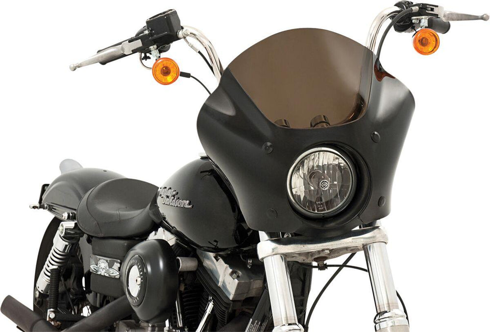 Memphis Shades Gauntlet Fairing For Harley Davidson FXD 1340 1995-1998 - Black Gloss Smoke
