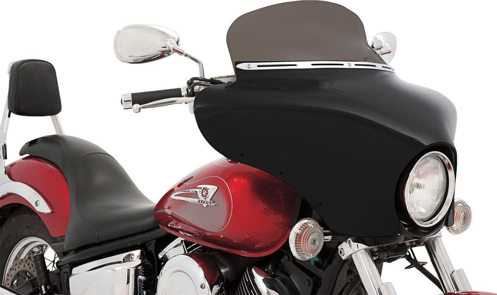 Memphis Shades Slotted Stainless Steel Batwing Fairing Trim For Suzuki C 109 R - Chrome