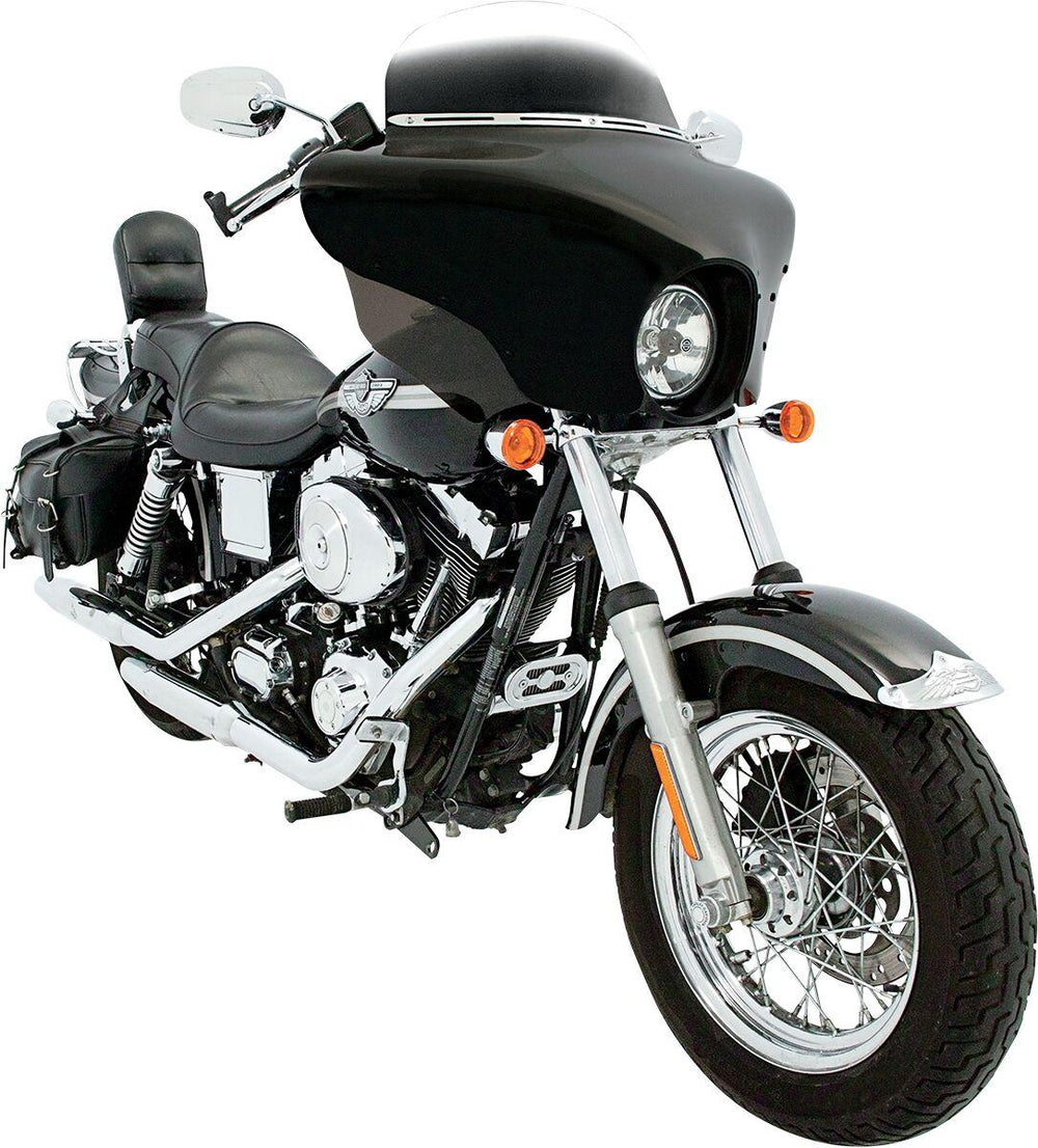 Memphis Shades Batwing Fairing Wind Deflectors For Suzuki C 50 - Black