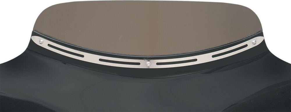 Memphis Shades Slotted Stainless Steel Batwing Fairing Trim For Suzuki C 50 - Chrome