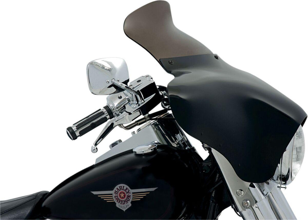 Memphis Shades Batwing Spoiler Windshield For Suzuki C 50 23 cm (9") - Black