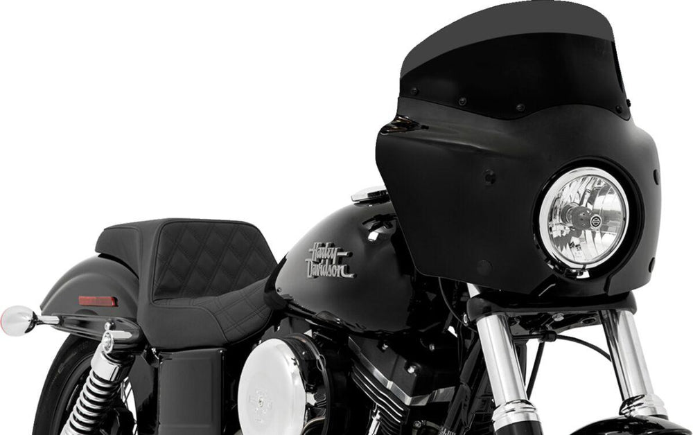 Memphis Shades Road Warrior Windshield For Harley Davidson FLHR 1340 1994-1998 18 cm (7") - Black Smoke