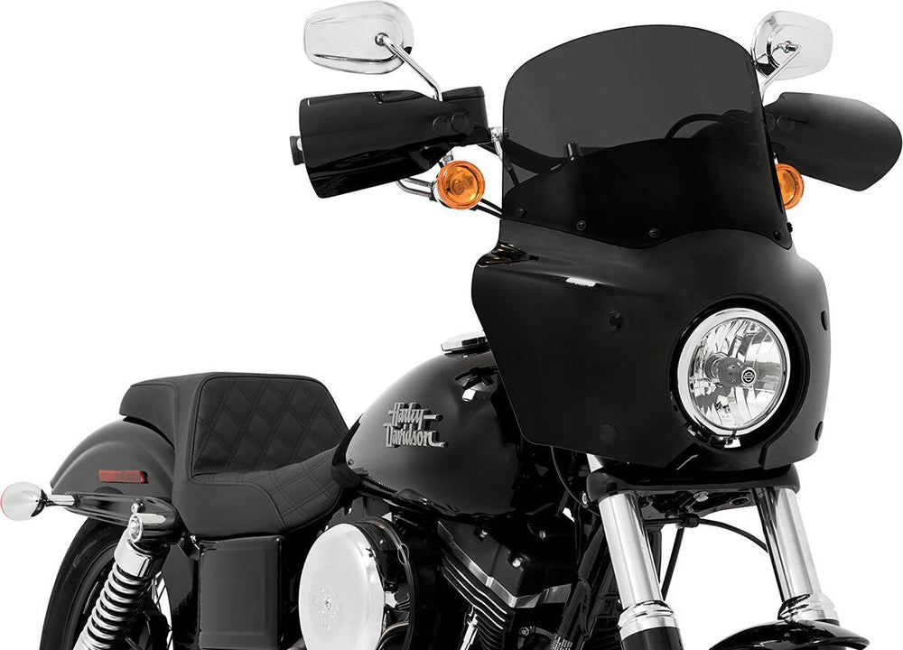 Memphis Shades Road Warrior Windshield For Harley Davidson FLHR 1340 1994-1998 28 cm (11") - Black Smoke