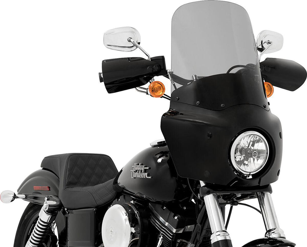 Memphis Shades Road Warrior Windshield For Harley Davidson FLHR 1340 1994-1998 43 cm (17") - Black Smoke