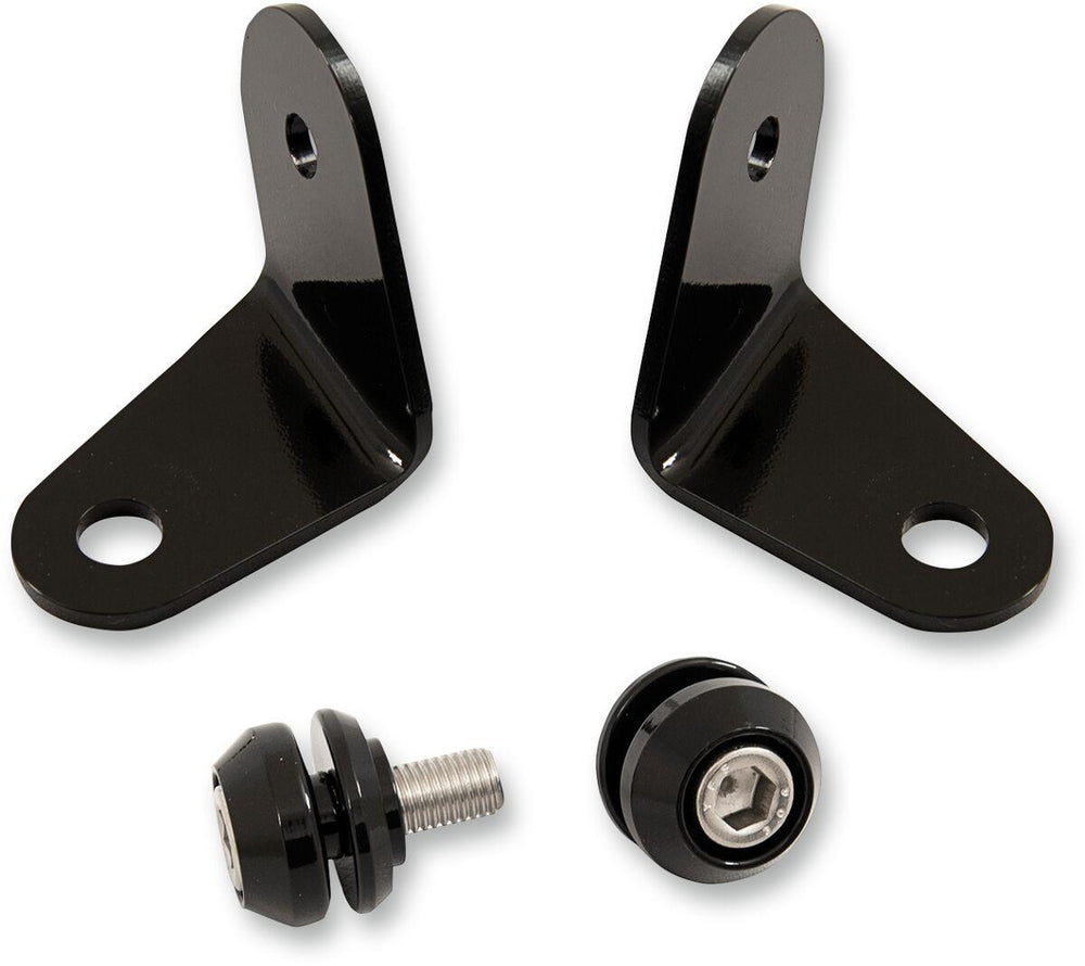 Memphis Shades Turn Signal Relocation Hardware Kit For Harley Davidson FLSTC1340 1988-1999 - Black