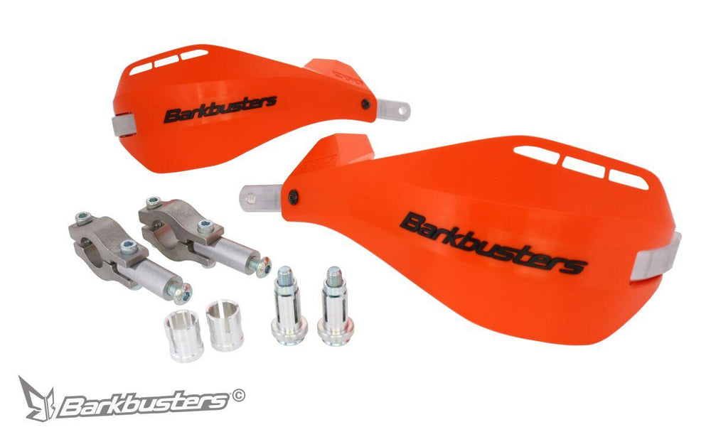 Barkbusters Two Point Mount Straight Handlebar 22mm EGO Mini Handguards For Suzuki RM85 2002-2018 - Orange