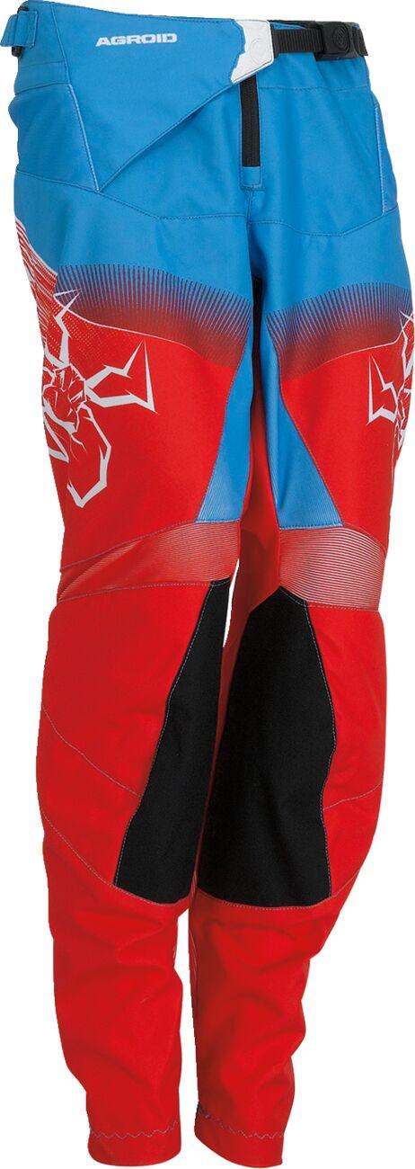 Moose Racing Youth Agroid Pants - Black/Blue/Red/White