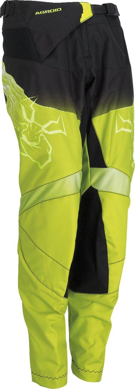Moose Racing Youth Agroid Pants - Black/Hi-Vis Yellow
