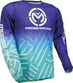 Moose Racing Sahara Jersey - Purple Turquoise White