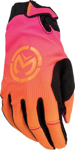 Moose Racing SX1 Gloves - Black Orange Pink