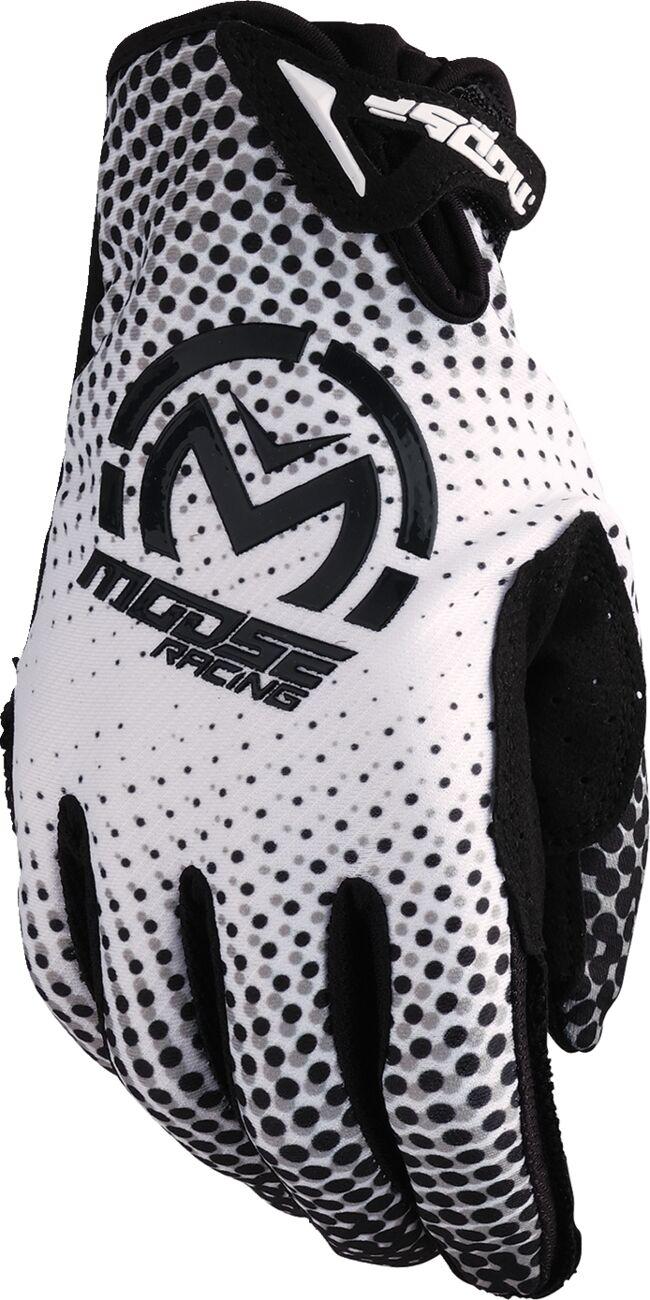 Moose Racing SX1 Gloves - Black White