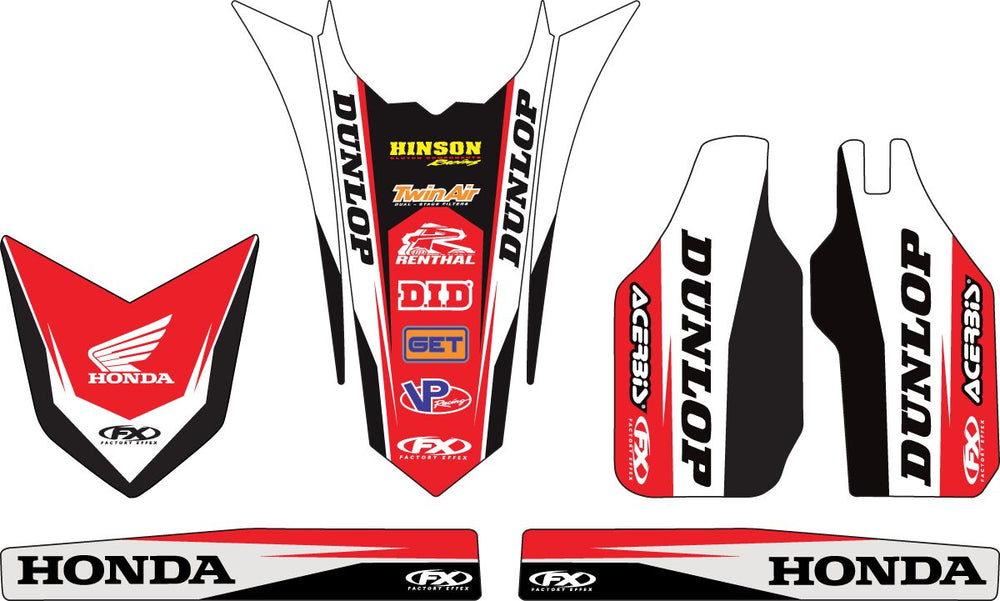 Factory Effex Trim Kit Graphics - Honda CR250 1997-1999