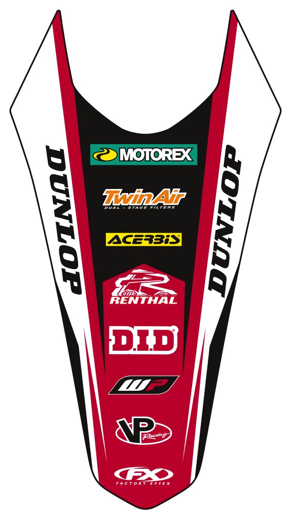 Factory Effex Rear Fender Graphics - Gas Gas MC450F 2024