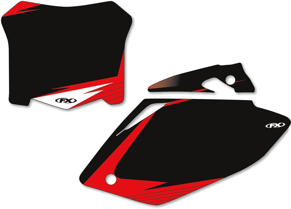 Factory Effex Pre-cut Graphic Number Plate Kit - Honda CRF250R 2008-2009