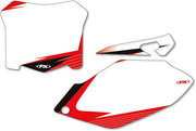 Factory Effex Pre-cut Graphic Number Plate Kit - Honda CRF450R 2007