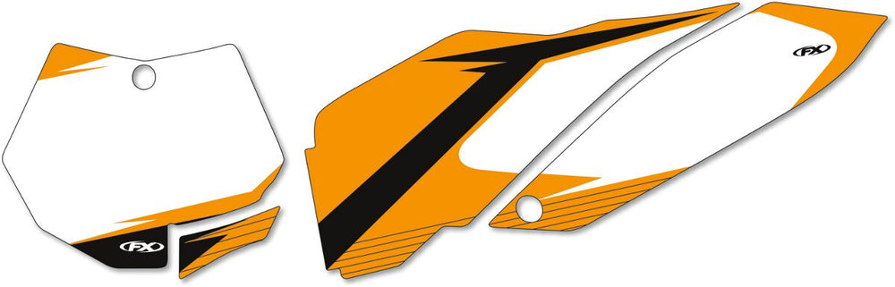 Factory Effex Pre-cut Graphic Number Plate Kit - KTM SX250 2016-2018