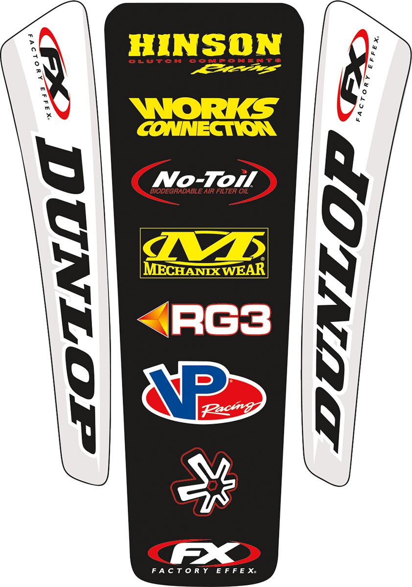 Factory Effex Universal Rear Fender Decal Kit