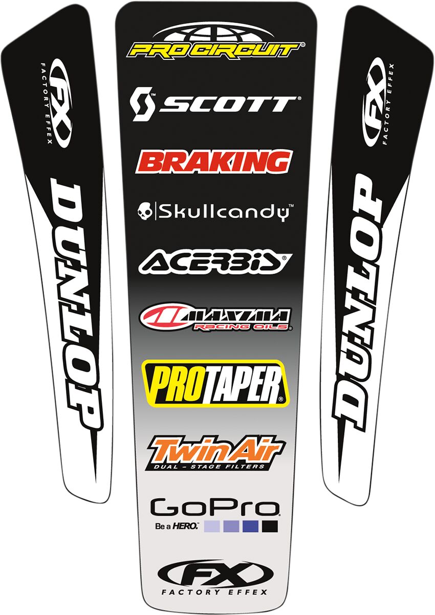 Factory Effex Universal Rear Fender Decal Kit