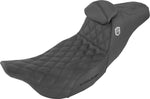 Saddlemen Pro Series SDC Performance Grip Seat With Backrest For Harley Davidson FLHR 1584 2008 - Black