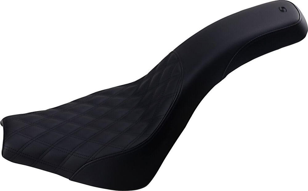 Saddlemen Profiler Front Lattice Stitch Seat For Harley Davidson FLDE 1750 2018-2020 - Black