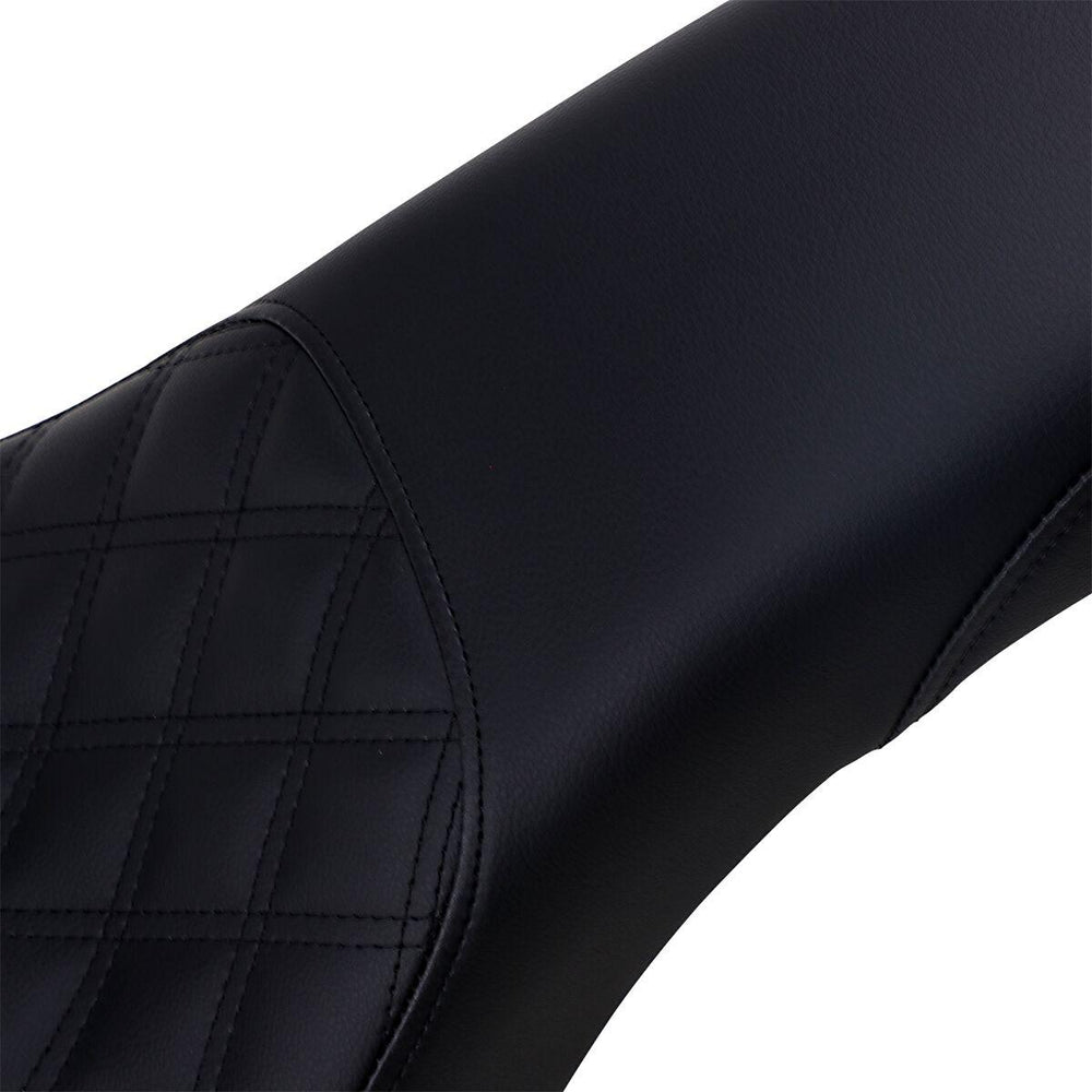 Saddlemen Profiler Front Lattice Stitch Seat For Harley Davidson FLDE 1750 2018-2020 - Black