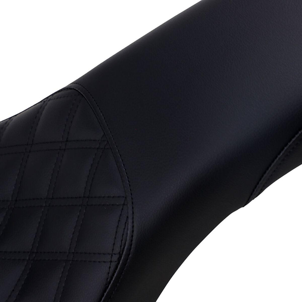 Saddlemen Profiler Front Lattice Stitch Seat For Harley Davidson FLDE 1750 2018-2020 - Black
