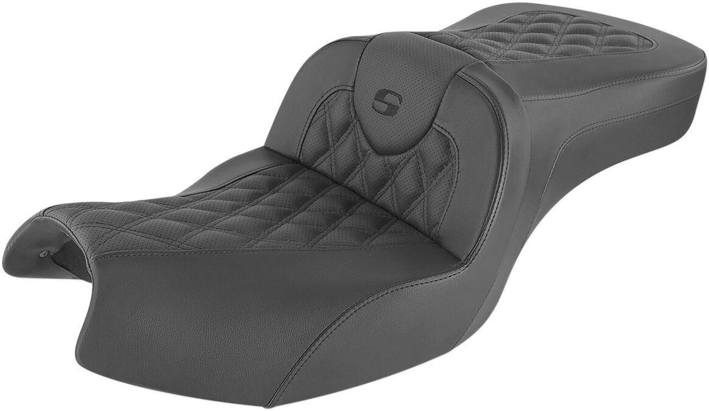 Saddlemen Roadsofa Lattice Stitch Seat For Indian Challenger 108 2020-2024 - Black