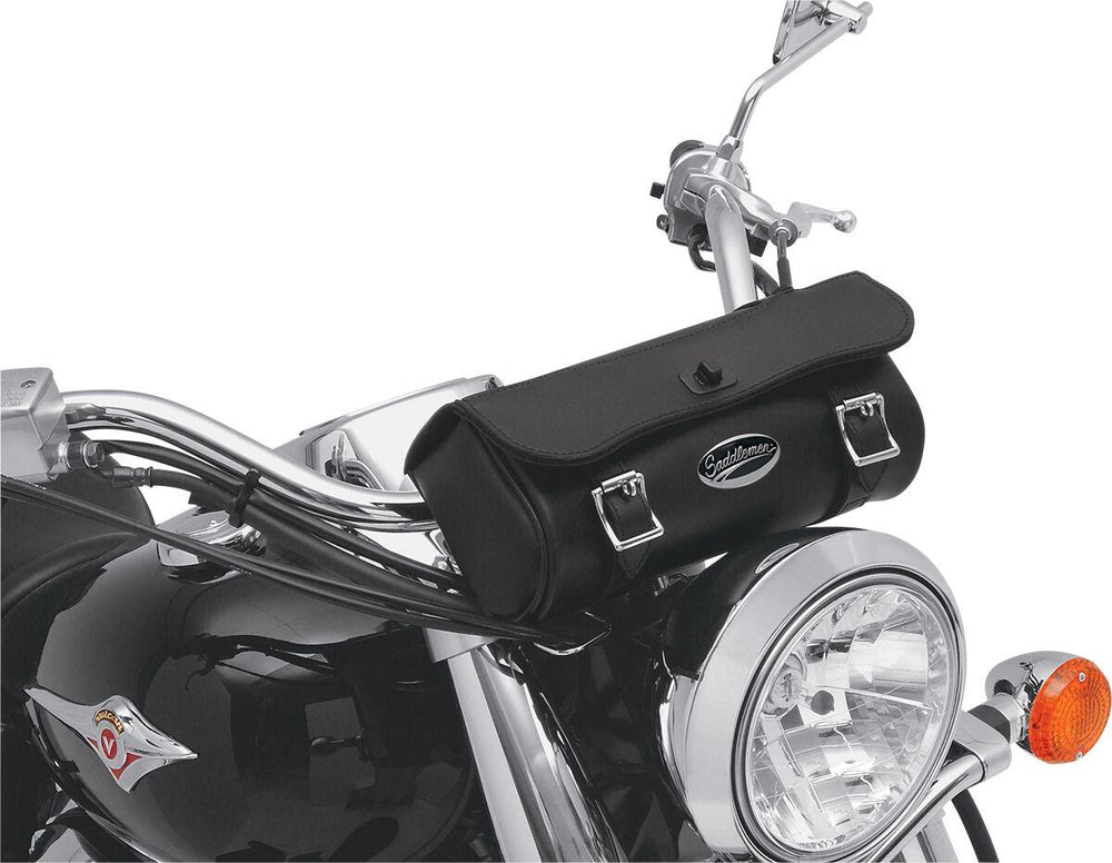 Saddlemen Drifter Front Tool Bag - Black/Chrome 11"