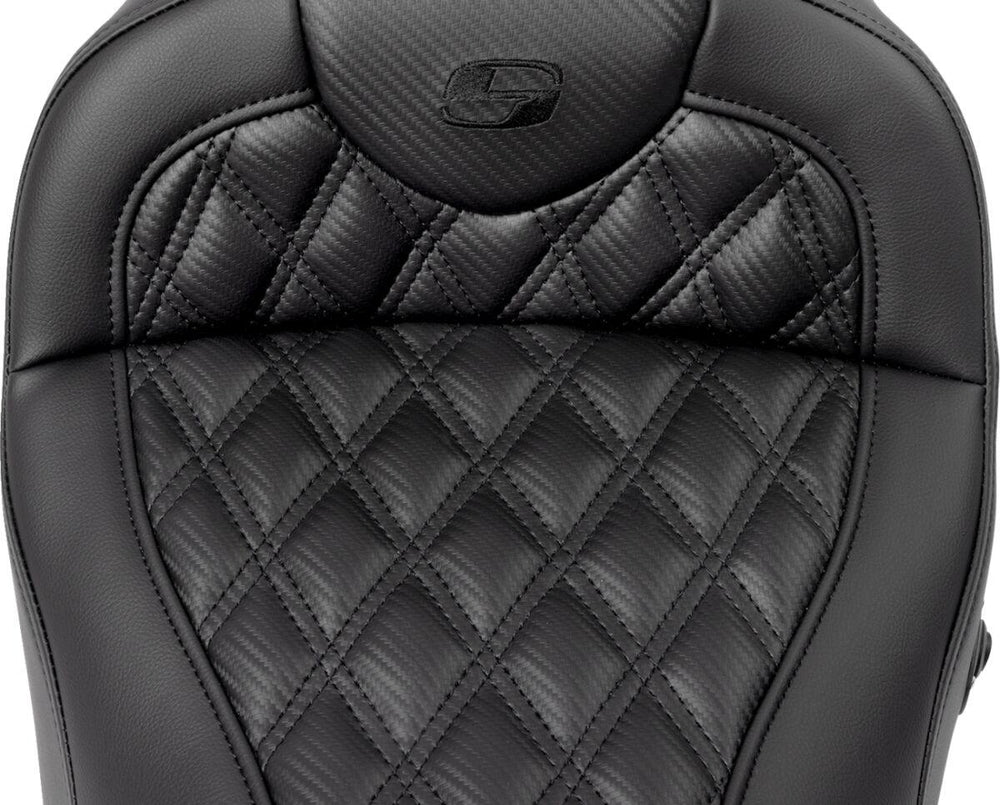 Saddlemen Roadsofa Carbon Fibre Seat For Harley Davidson FLH 1868 2021 - Black