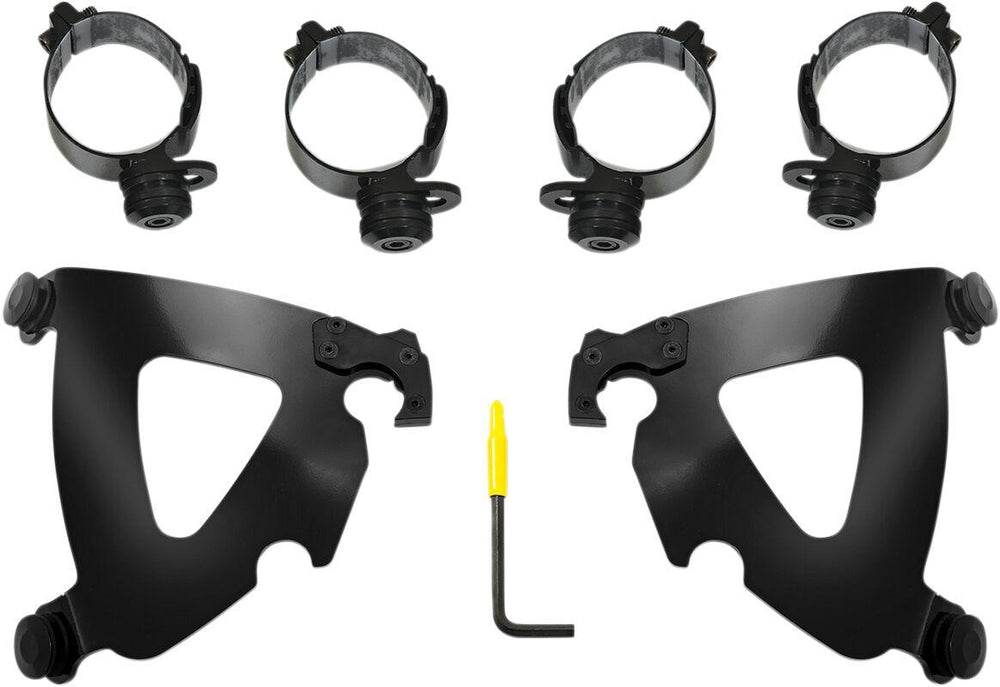 Memphis Shades Road Warrior Trigger Lock Mount Kit For Harley Davidson FLSB 1750 2018-2024 - Black