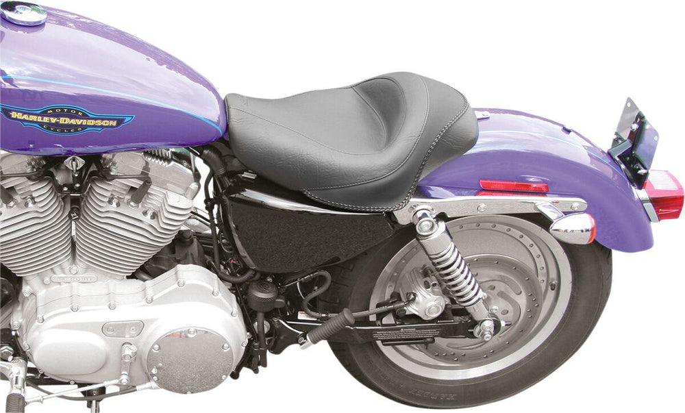 Mustang Solo Seat For Harley Davidson XL 1200 C 2004-2020 - Black