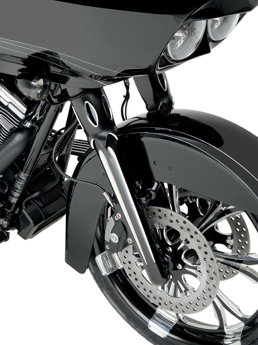 Arlen Ness Dual-Disc Hot Legs Fork Legs For Harley Davidson FLHR 1450 2000-2002 Lower - Black