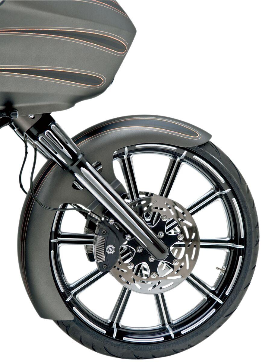 Arlen Ness Dual-Disc Hot Legs Fork Legs For Harley Davidson FLHR 1450 2000-2002 Lower - Black