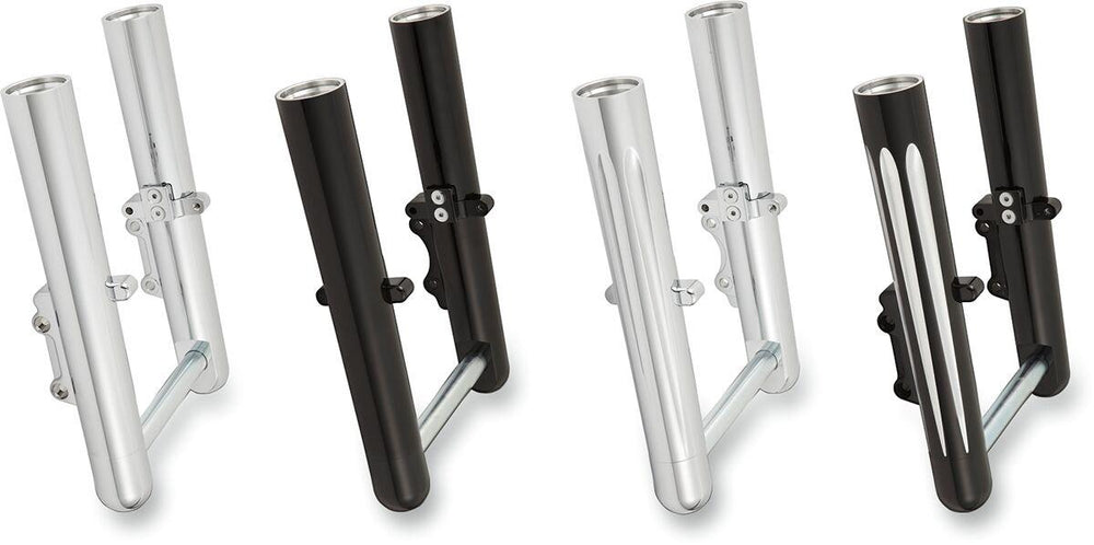 Arlen Ness Dual-Disc Hot Legs Fork Legs For Harley Davidson FLHR 1450 2000-2002 Lower - Black