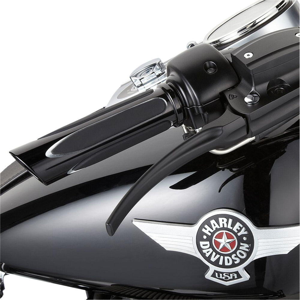 Arlen Ness Deep Cut Comfort Series Grips For Harley Davidson FLDE 1750 2018-2020 - Black