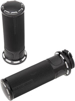 Arlen Ness Fusion Slot Track Grips For Harley Davidson FL 1200 1976-1977 - Black