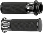 Arlen Ness Fusion Deep Cut Grips For Harley Davidson FLDE 1750 2018-2020 - Black