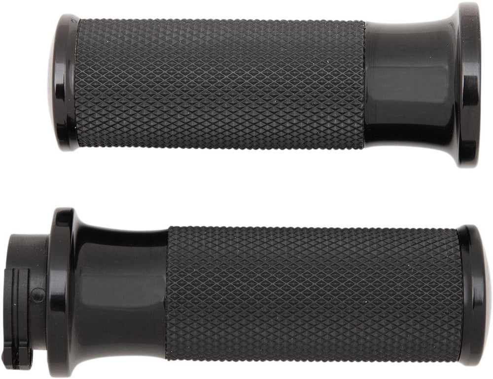 Arlen Ness Fusion Smooth Grips For Harley Davidson FL 1200 1976-1977 - Black