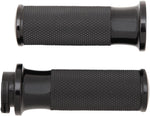 Arlen Ness Fusion Smooth Grips For Harley Davidson FL 1200 1976-1977 - Black