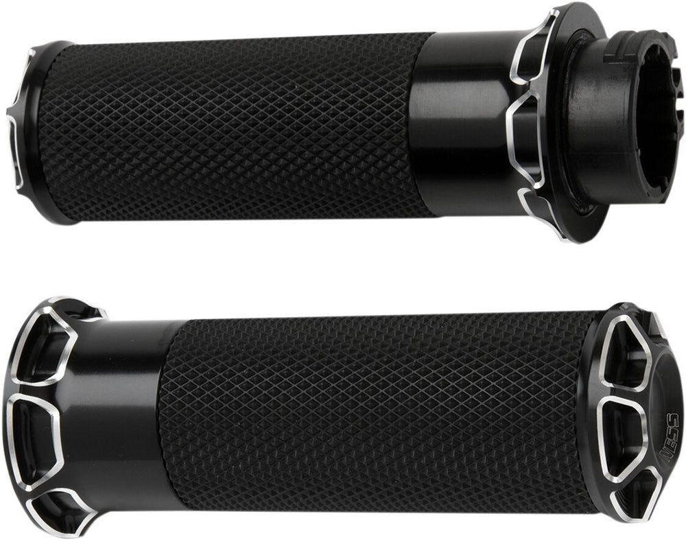 Arlen Ness Fusion Beveled Grips For Harley Davidson FLDE 1750 2018-2020 - Black