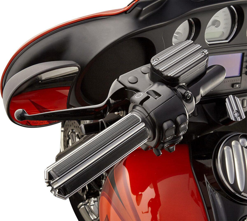 Arlen Ness Ness-Tech 10-Gauge Comfort Grips For Harley Davidson FL 1200 1976-1977 - Black