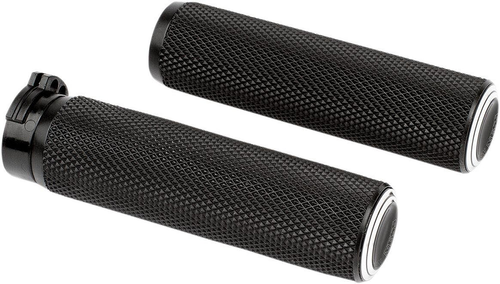 Arlen Ness Fusion Dual Ring Grips For Harley Davidson FL 1200 1976-1977 - Black