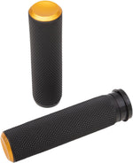 Arlen Ness Knurled Grips For Harley Davidson FLD 1690 2012-2013 - Black Gold