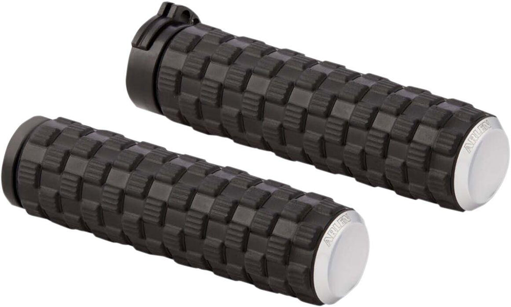 Arlen Ness Air Trax Grips For Harley Davidson FLD 1690 2012-2013 - Black Chrome