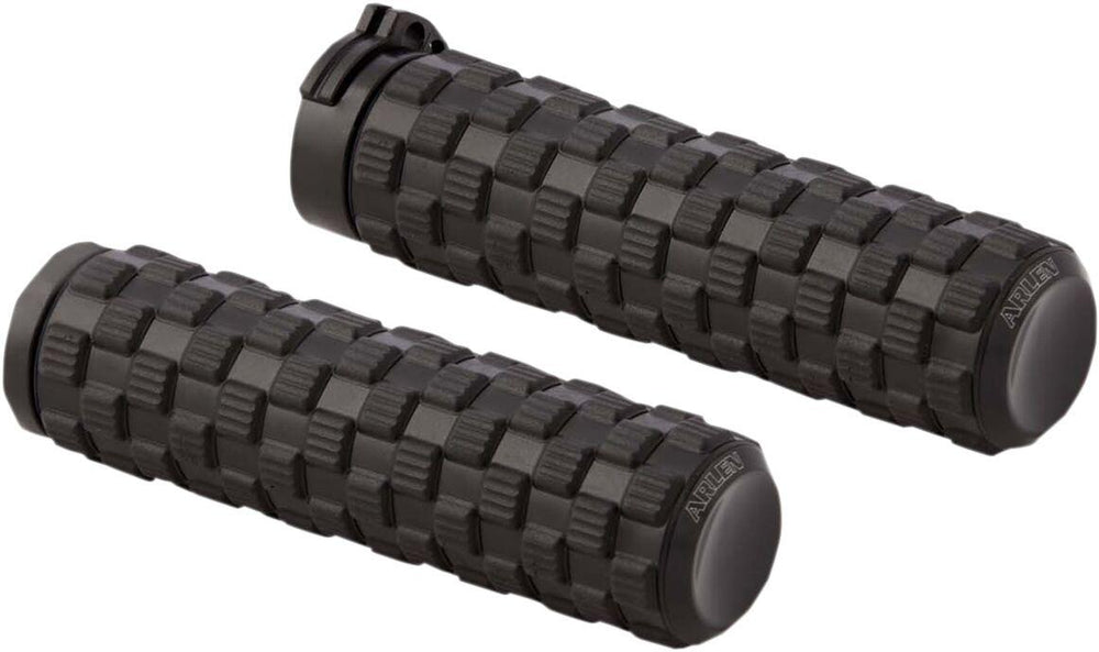 Arlen Ness Air Trax Grips For Harley Davidson FL 1200 1976-1977 - Black