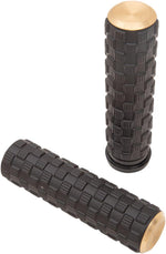 Arlen Ness Air Trax Grips For Harley Davidson FLD 1690 2012-2013 - Black Brass