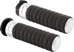Arlen Ness SpeedLiner Grips For Harley Davidson FLD 1690 2012-2013 - Black Chrome
