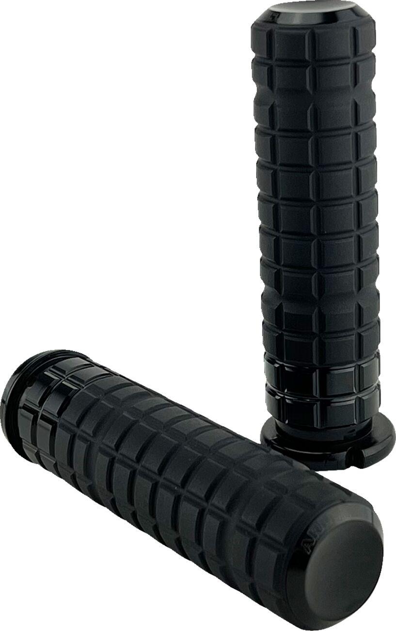 Arlen Ness SpeedLiner Grips For Harley Davidson FLDE 1750 2018-2020 - Black