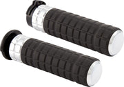 Arlen Ness SpeedLiner Grips For Harley Davidson FLDE 1750 2018-2020 - Black Chrome